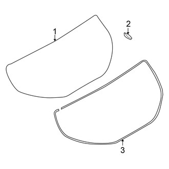 Nissan OE - Lift Gate - Glass (4 Doors)