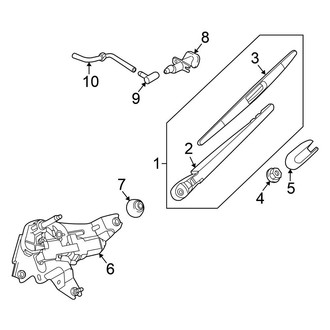 Nissan OE - Lift Gate - Wiper & Washer Components