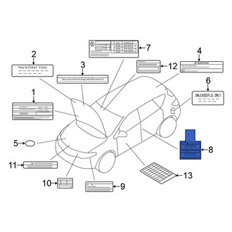 Nissan OE - Air Bag Information Label