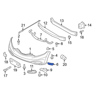 Nissan OE - Front Right Bumper Cover Bracket
