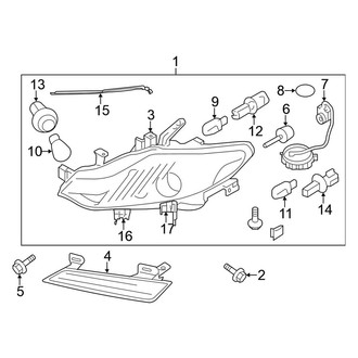 Nissan OE - Front Lamps - Headlamp Components (Convertible)
