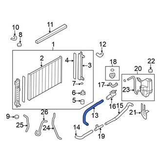 Nissan OE - Lower Radiator Coolant Hose