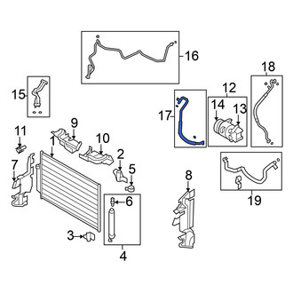 Nissan OE - A/C Refrigerant Hose