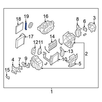 Nissan OE - Cabin Air Filter Cover