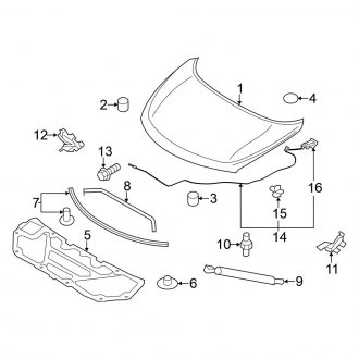 2014 Nissan Murano Under Hood Insulations | Pads, Liners — CARiD.com