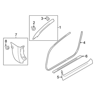 Nissan OE - Pillars, Rocker & Floor - Interior Trim (Convertible)