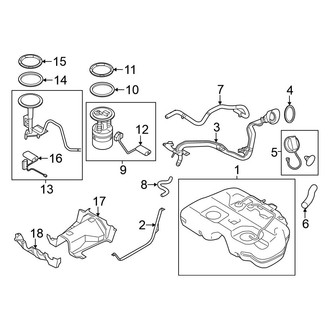 Nissan OE - Fuel System Components