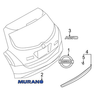 Nissan OE - Rear Hatch Emblem