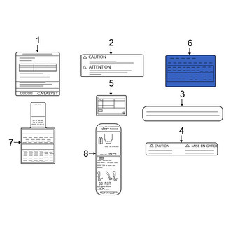 Nissan OE - Tire Information Label