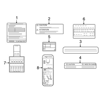Nissan OE - Information Labels - Labels (3.5L)
