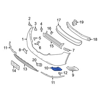 Nissan OE - Front Right Fog Light Trim