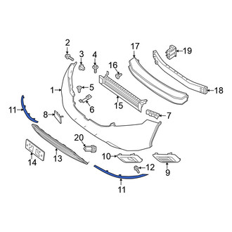 Nissan OE - Front Left Bumper Trim
