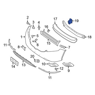 Nissan OE - Front Left Bumper Impact Bar Bracket