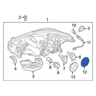 Nissan OE - Headlight Bulb Cap Seal