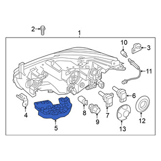 Nissan OE - Left Headlight Bracket