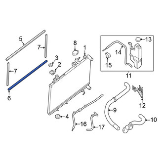 Nissan OE - Upper Radiator Air Seal