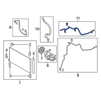 Nissan OE - A/C Refrigerant Suction Hose