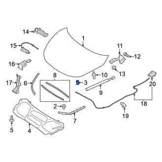 Nissan OE - Front Hood Stop Buffer