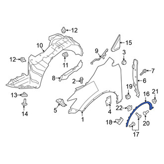 Nissan OE - Front Right Wheel Arch Molding