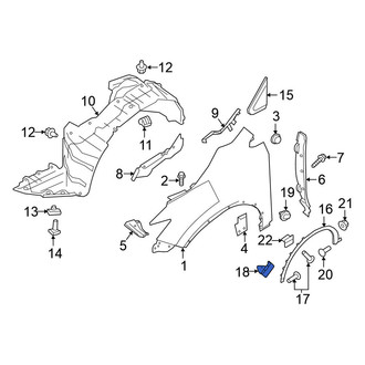 Nissan OE - Wheel Arch Molding Clip