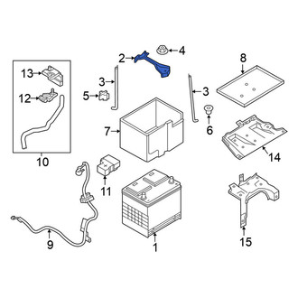 Nissan OE - Battery Hold Down