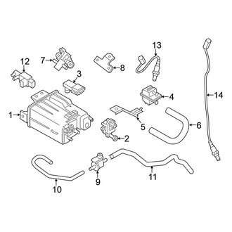 Nissan OE - Emission System - Emission Components (3.5L)