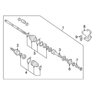 Nissan OE - Front Suspension - Drive Axles (AWD)