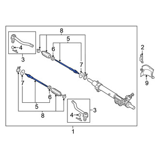Nissan OE - Right Outer Steering Tie Rod End