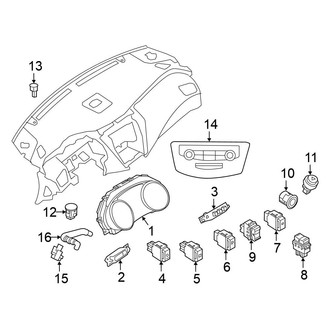Nissan OE - Instrument Panel - Cluster & Switches (3.5L)