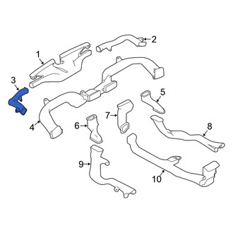 Nissan OE - Front Left Upper Instrument Panel Air Duct