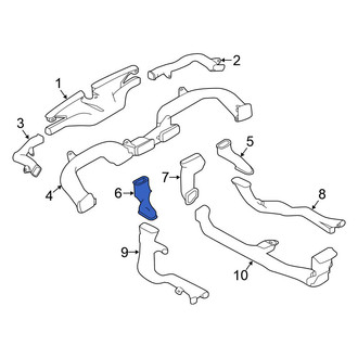 Nissan OE - Front Left Lower Instrument Panel Air Duct
