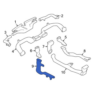 Nissan OE - Rear Left Instrument Panel Air Duct