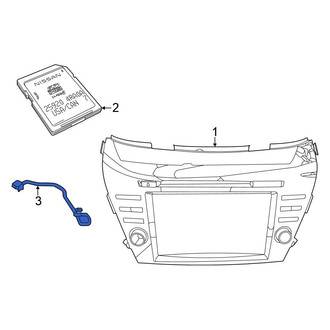 Nissan OE - GPS Navigation System Antenna
