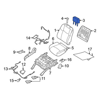Nissan OE - Front Left Headrest