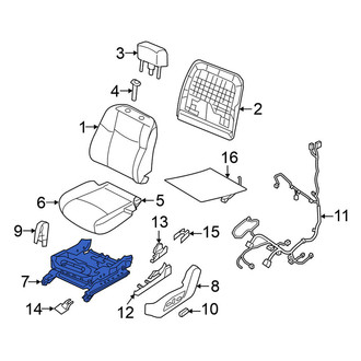 Nissan OE - Front Left Seat Track