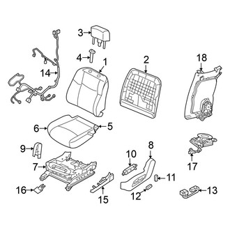 Nissan OE - Seats & Tracks - Driver Seat Components (With Power)