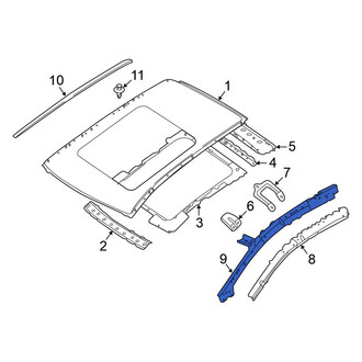 Nissan OE - Right Roof Side Rail