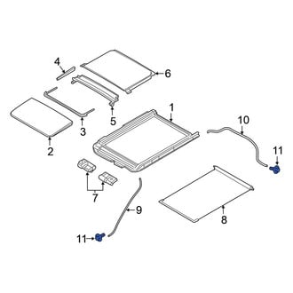 Nissan OE - Front Sunroof Drain Hose Grommet