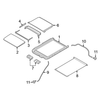 Nissan OE - Roof - Sunroof (3.5L)