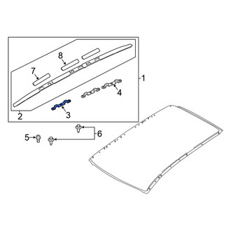 Nissan OE - Front Roof Luggage Carrier Side Rail Bracket