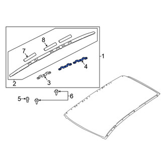 Nissan OE - Rear Roof Luggage Carrier Side Rail Bracket