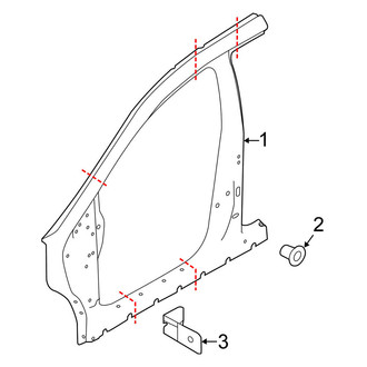 Nissan OE - Pillars, Rocker & Floor - Aperture Panel