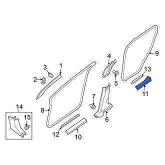 Nissan OE - Rear Left Inner Door Sill Plate