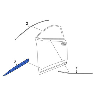 Nissan OE - Front Left Door Molding