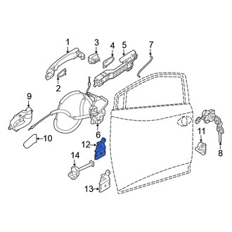 Nissan OE - Front Right Lower Door Hinge