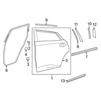 Nissan OE - Rear Door - Door & Components (3.5L)