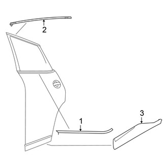 Nissan OE - Rear Door - Exterior Trim (3.5L)