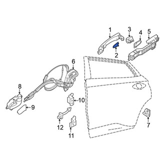Nissan OE - Front Outer Exterior Door Handle Gasket