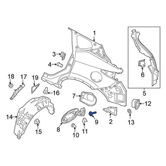 Nissan OE - Left Fuel Door Bumper