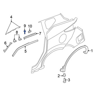 Nissan OE - Right Quarter Panel Molding Clip